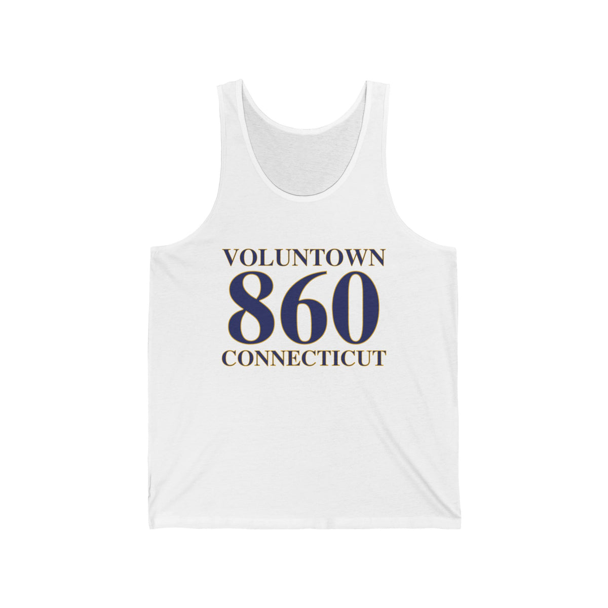 Voluntown 860 Connecticut Unisex Jersey Tank Top