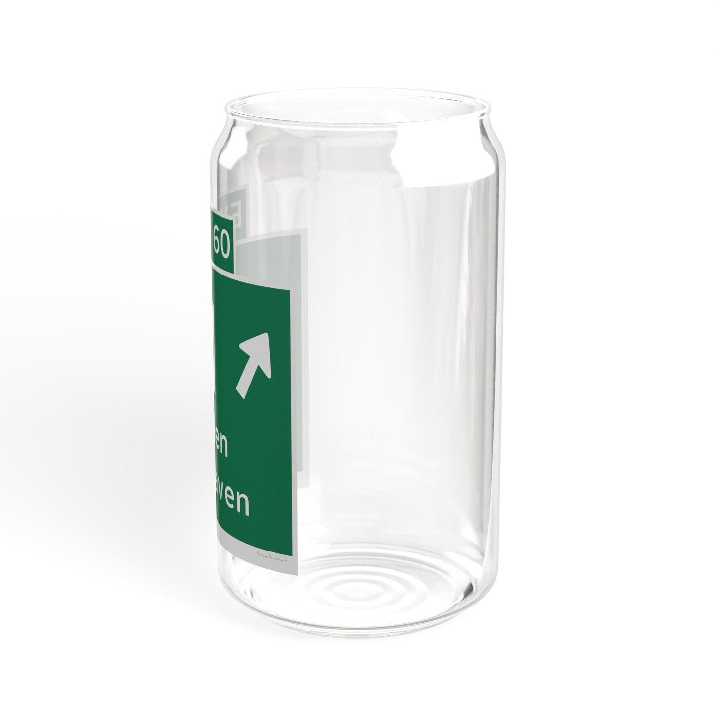 Vintage WCP Exit 60 Sign Sipper Glass, 16oz