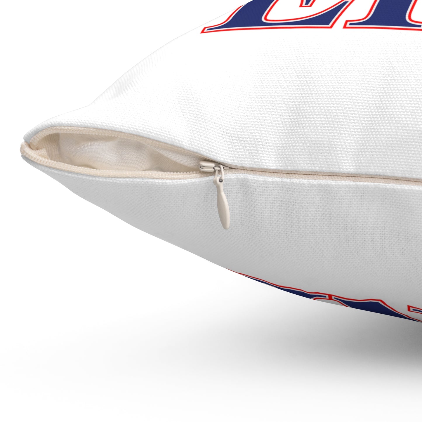 203 Derby Red White & Blue Spun Polyester Square Pillow