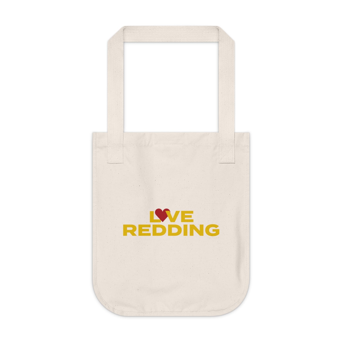 Love Redding Organic Canvas Tote Bag