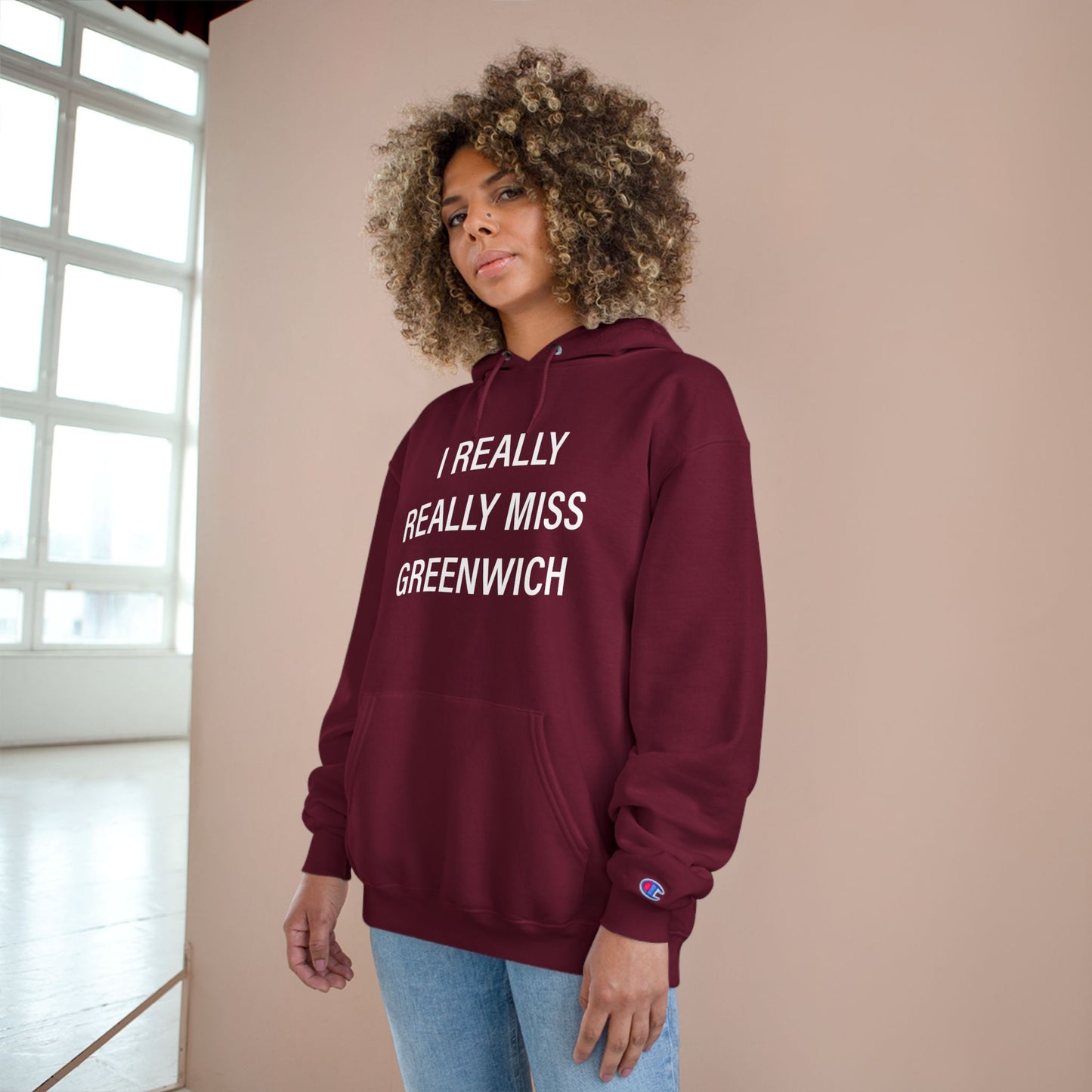 I Really Really Miss Greenwich Champion Hoodie
