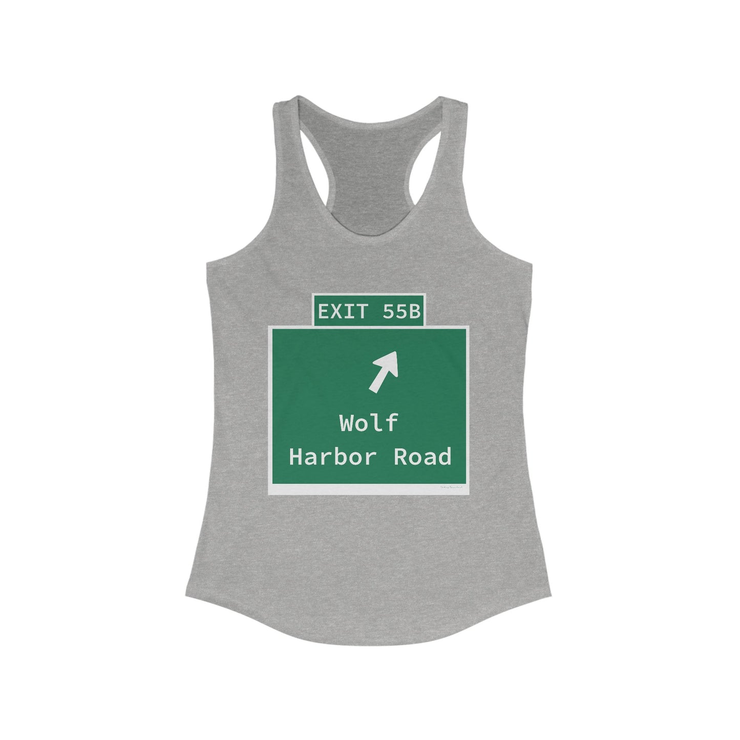 Vintage WCP Exit 55B Sign Women's Ideal Racerback Tank Top