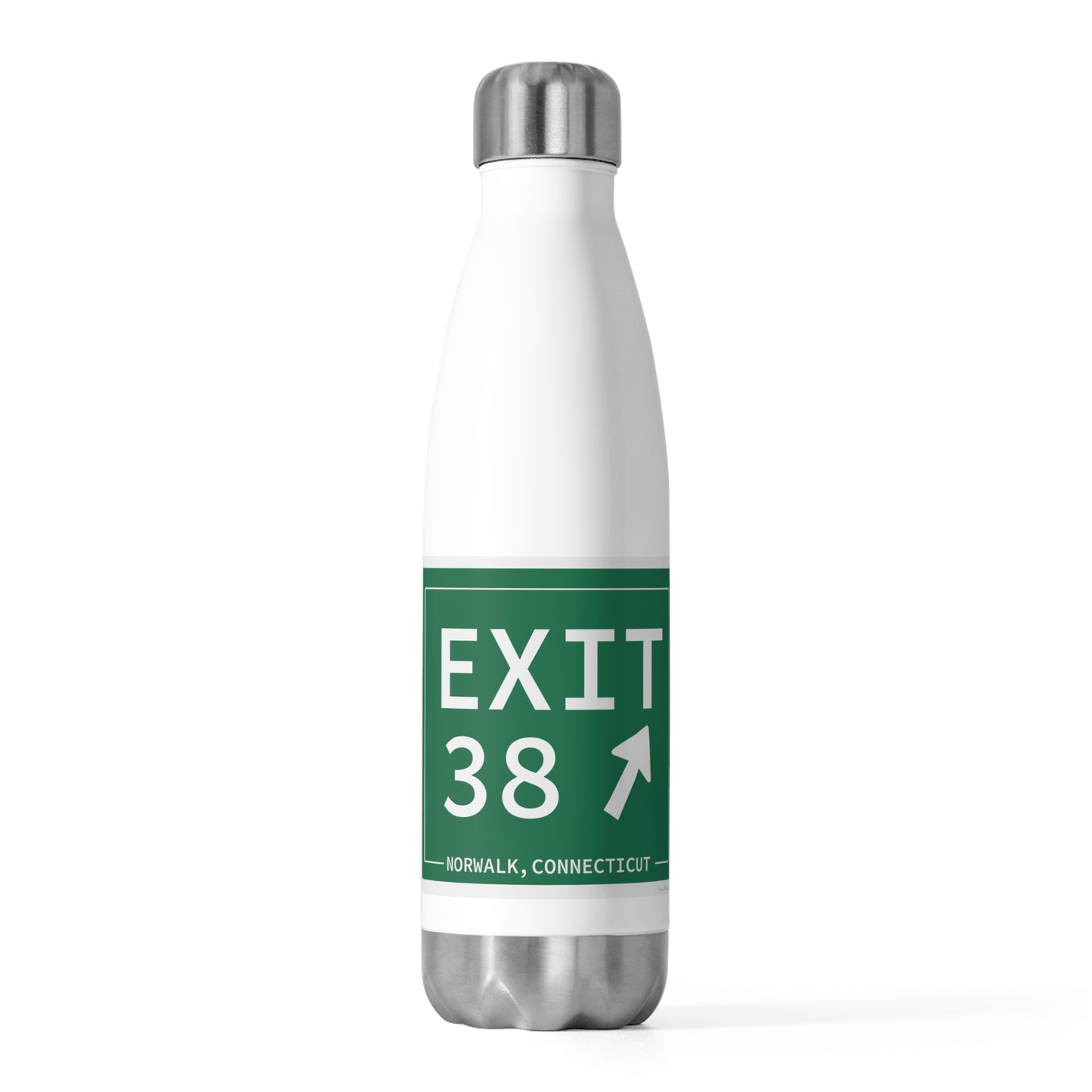 Vintage Exit 38 Merritt Parkway Sign 20oz Insulated Bottle