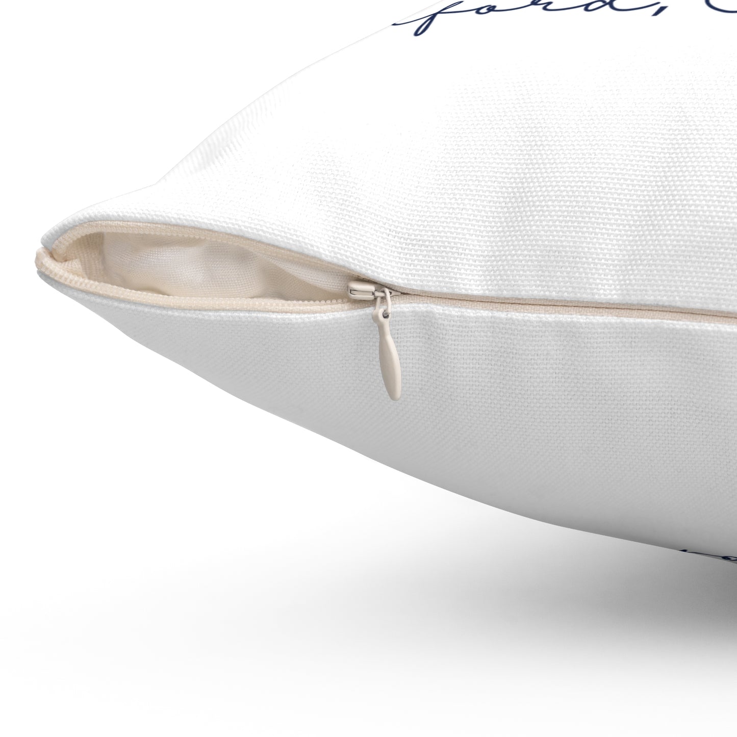 Guilford Connecticut Flag Spun Polyester Square Pillow