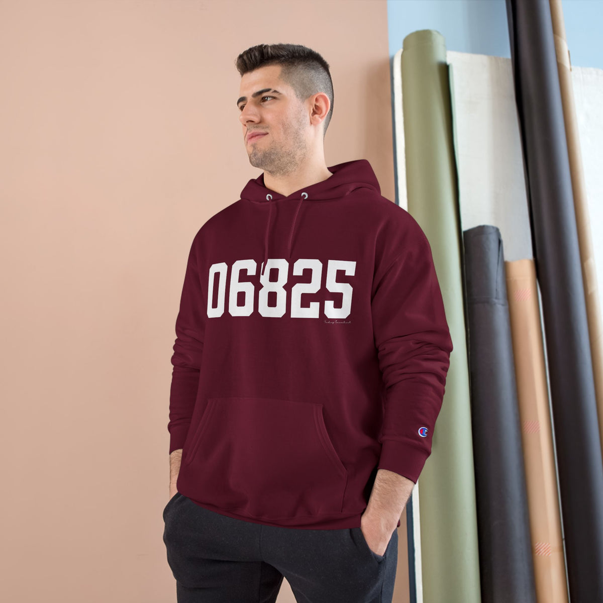 06825 Fairfield CT Zip Code Champion Hoodie Sweatshirt