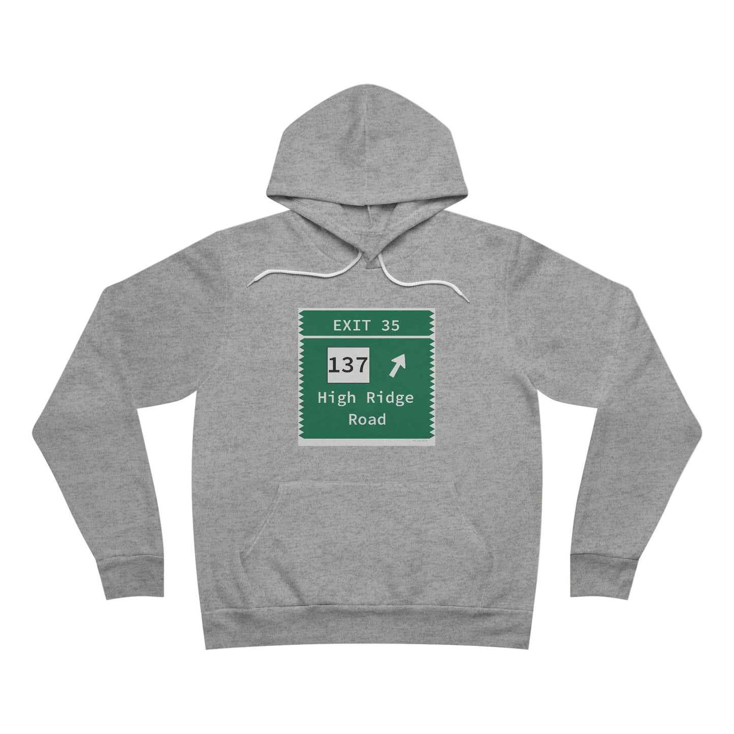 Vintage Merritt Parkway Exit 35 Sign Unisex Sponge Fleece Pullover Hoodie