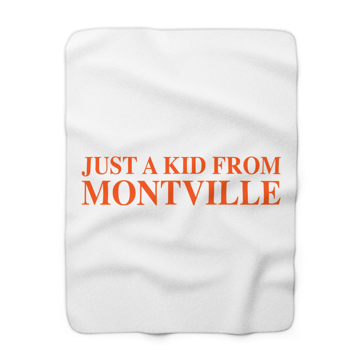 Just a kid from Montville Sherpa Fleece Blanket