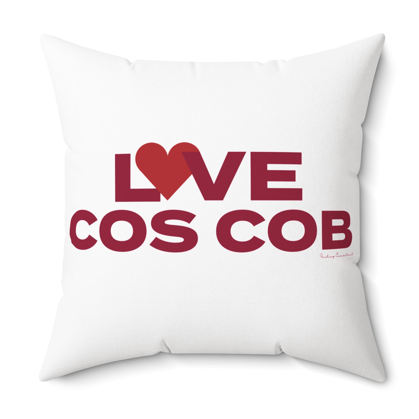Love Cos Cob Spun Polyester Square Pillow