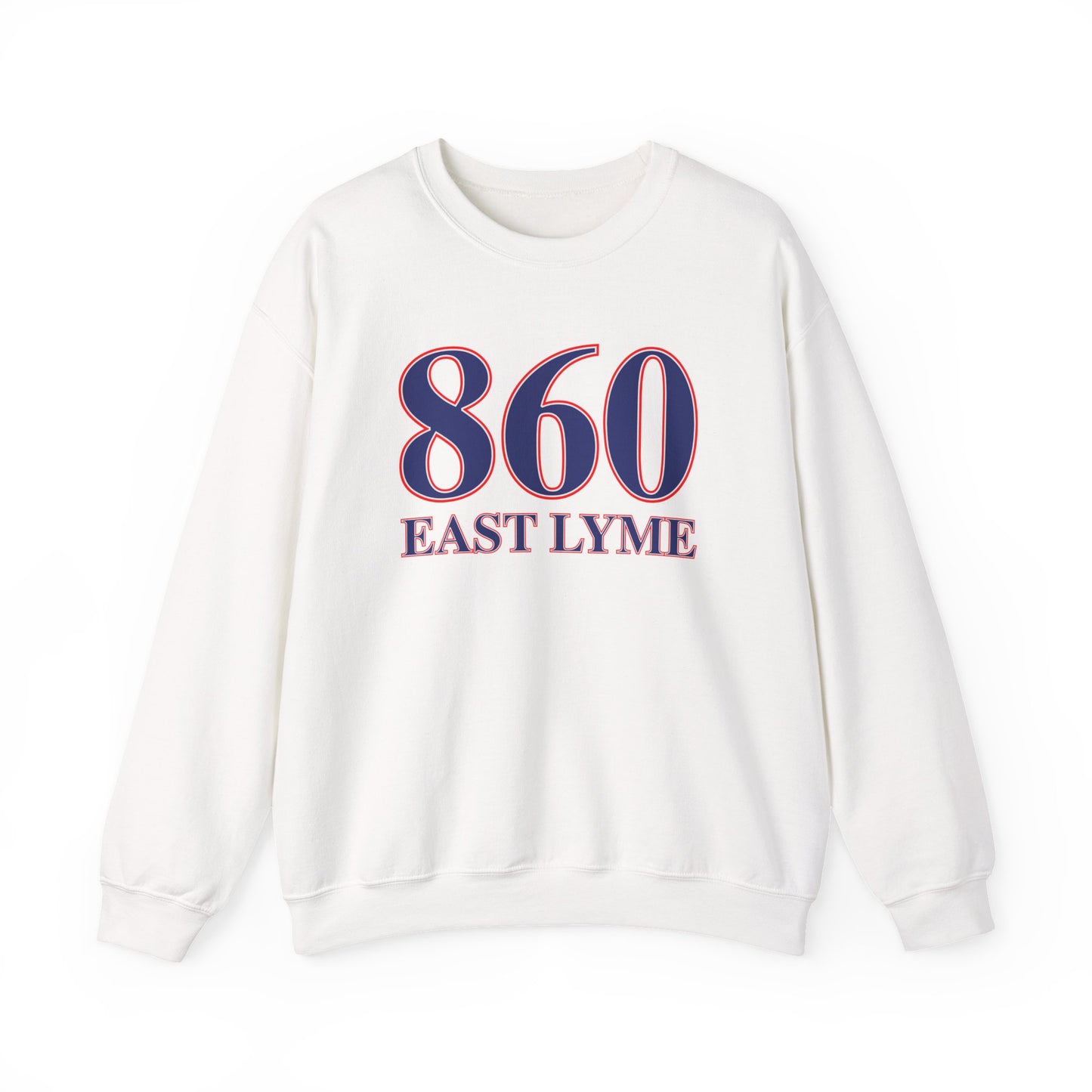 860 East Lyme Red White & Blue Unisex Heavy Blend™ Crewneck Sweatshirt