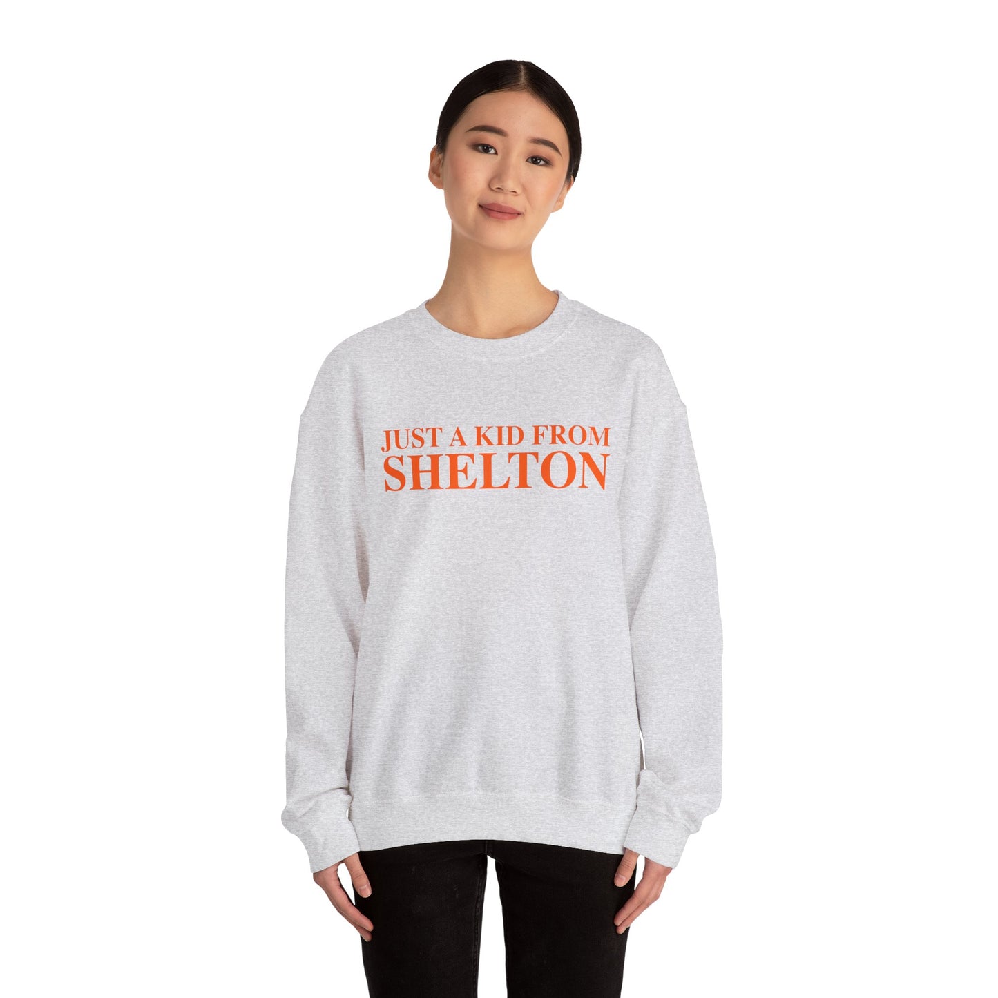 Just a kid from Shelton Unisex Heavy Blend™ Crewneck Sweatshirt