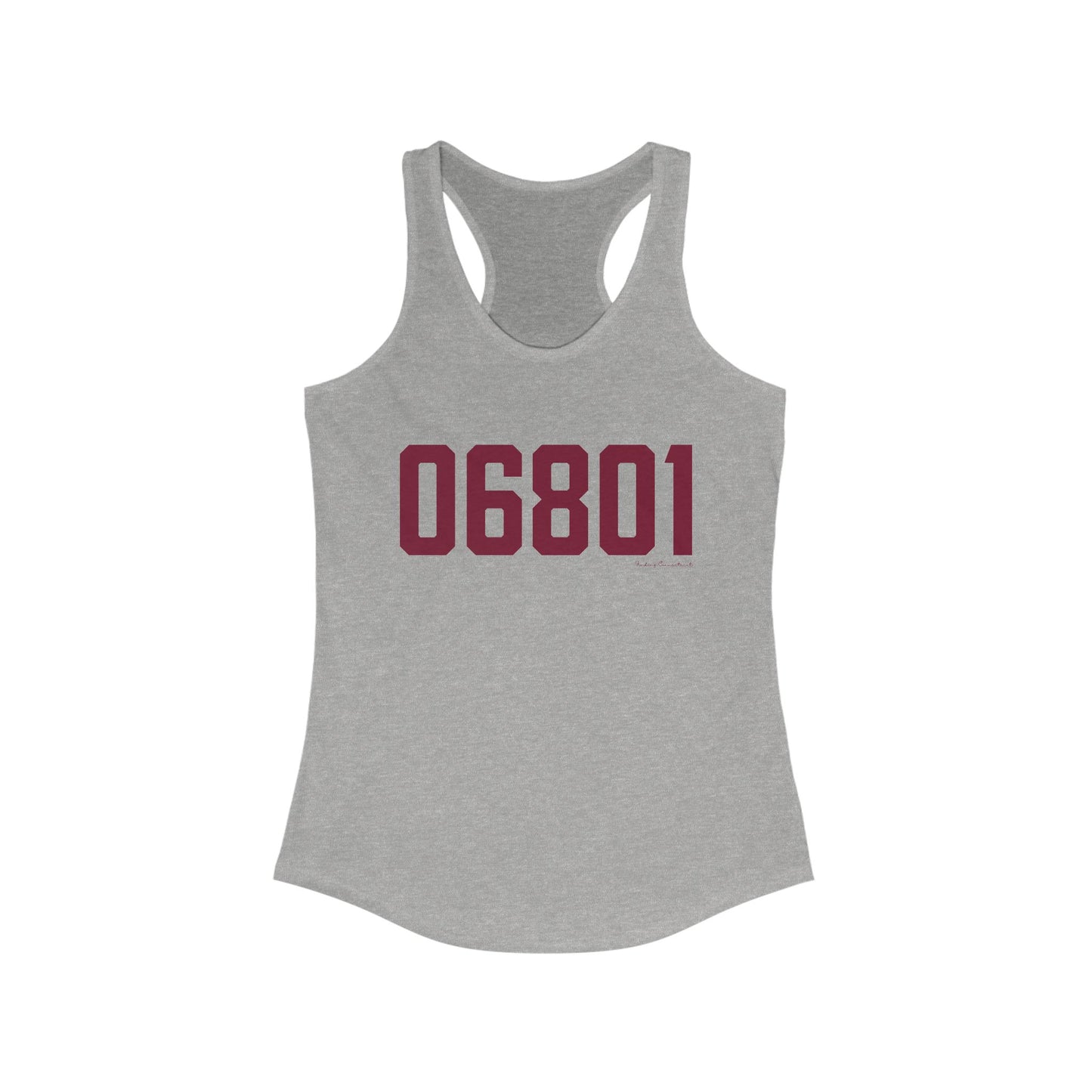 06801 Bethel Connecticut Zip Code Women's Ideal Racerback Tank Top