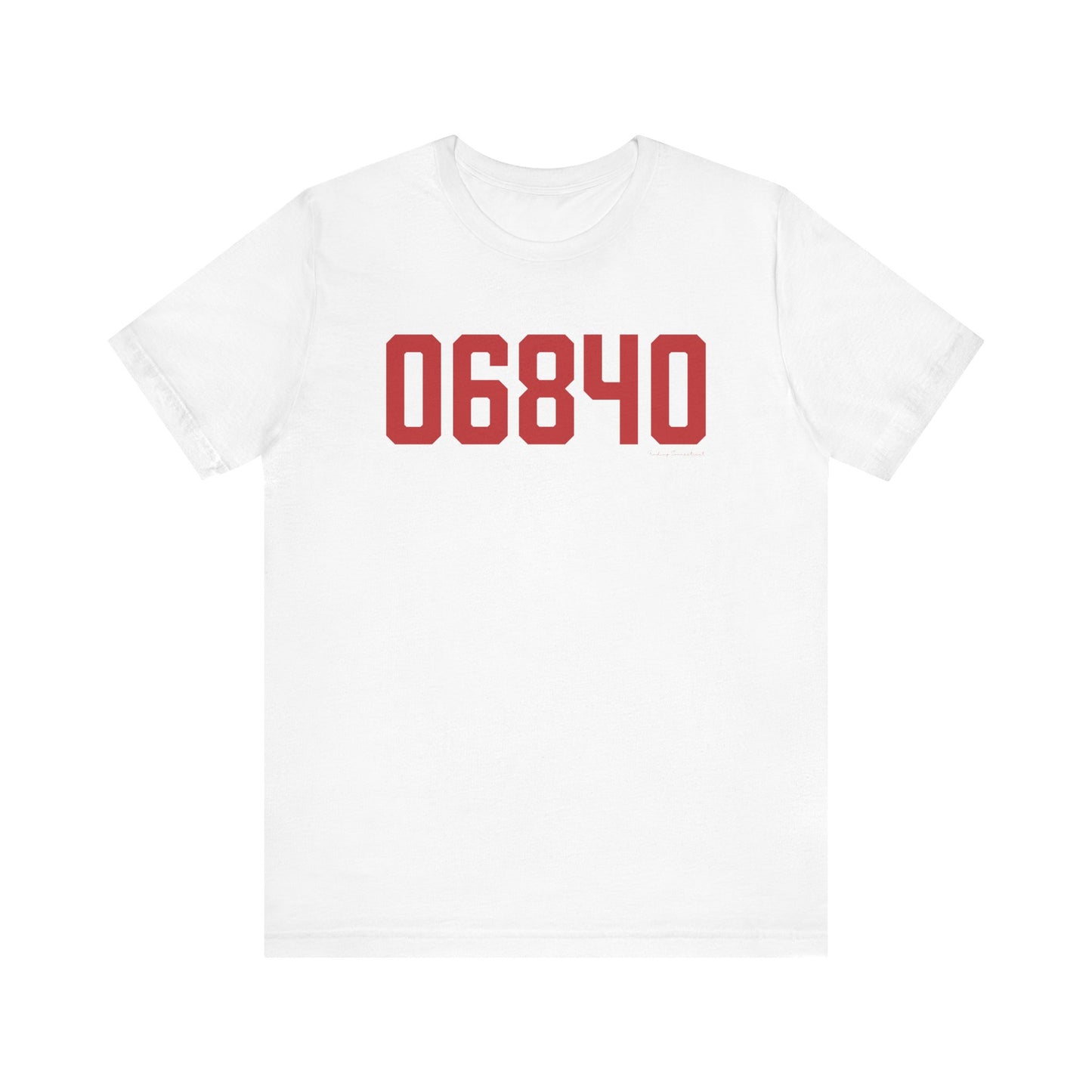 06840 New Canaan Connecticut Zip Code Unisex Jersey Short Sleeve T-Shirt