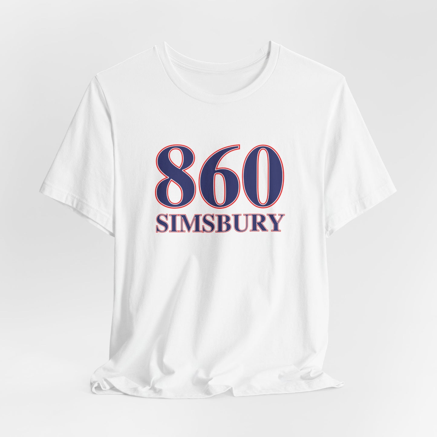 860 Simsbury Red White & Blue Unisex Jersey Short Sleeve T-Shirt