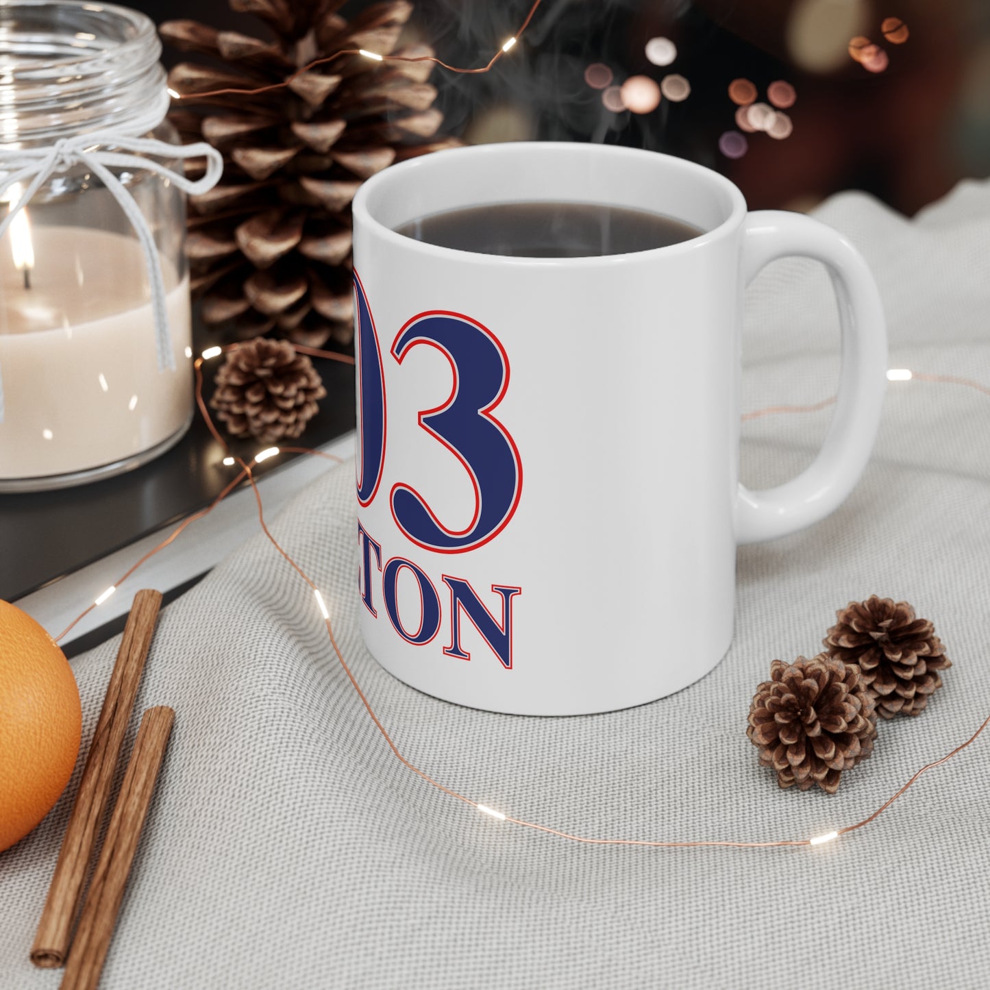 203 Wilton Red, White & Blue Mug 11oz