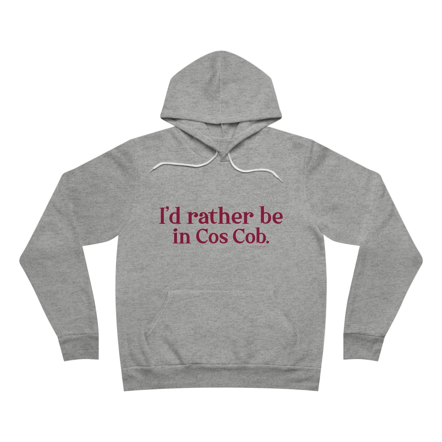 I’d rather be in Cos Cob Unisex Sponge Fleece Pullover Hoodie