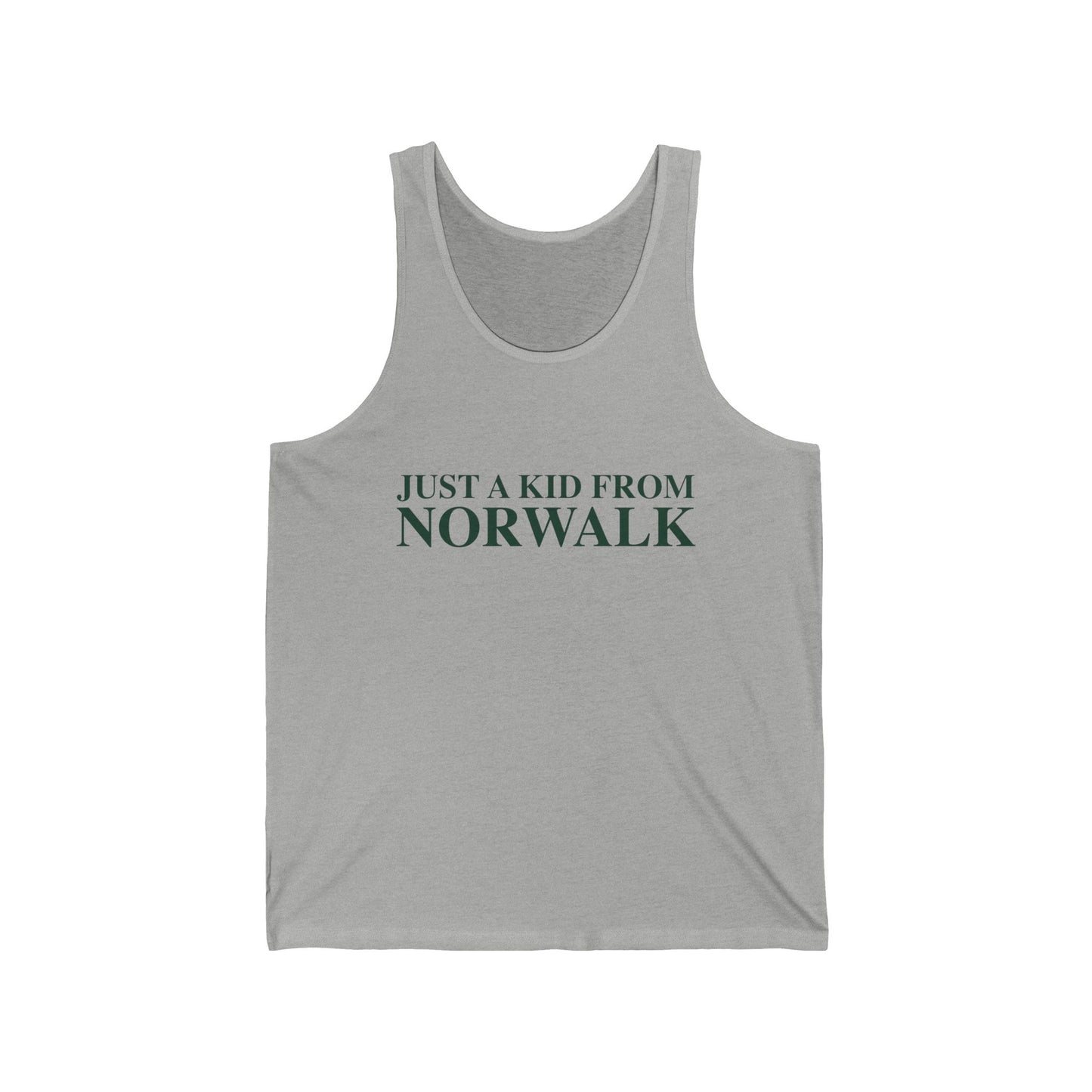 Just a kid from Norwalk Unisex Jersey Tank Top