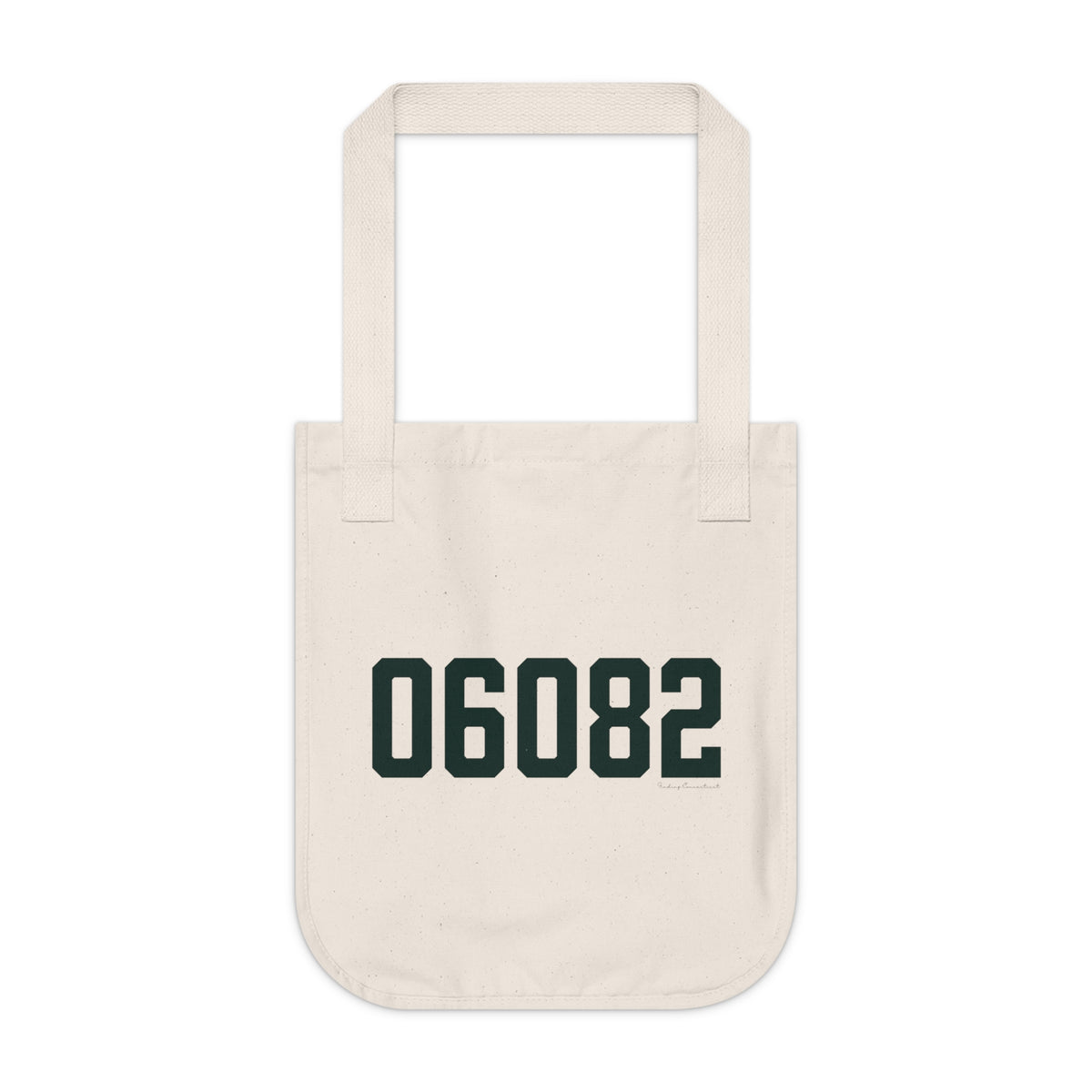 06082 Enfield Connecticut Zip Code Organic Canvas Tote Bag