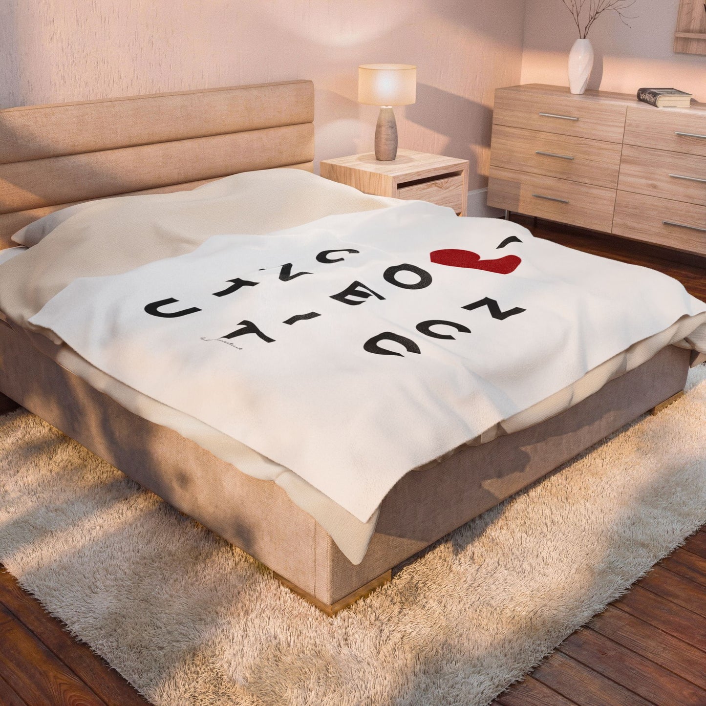 Connecticut Vision Velveteen Plush Blanket