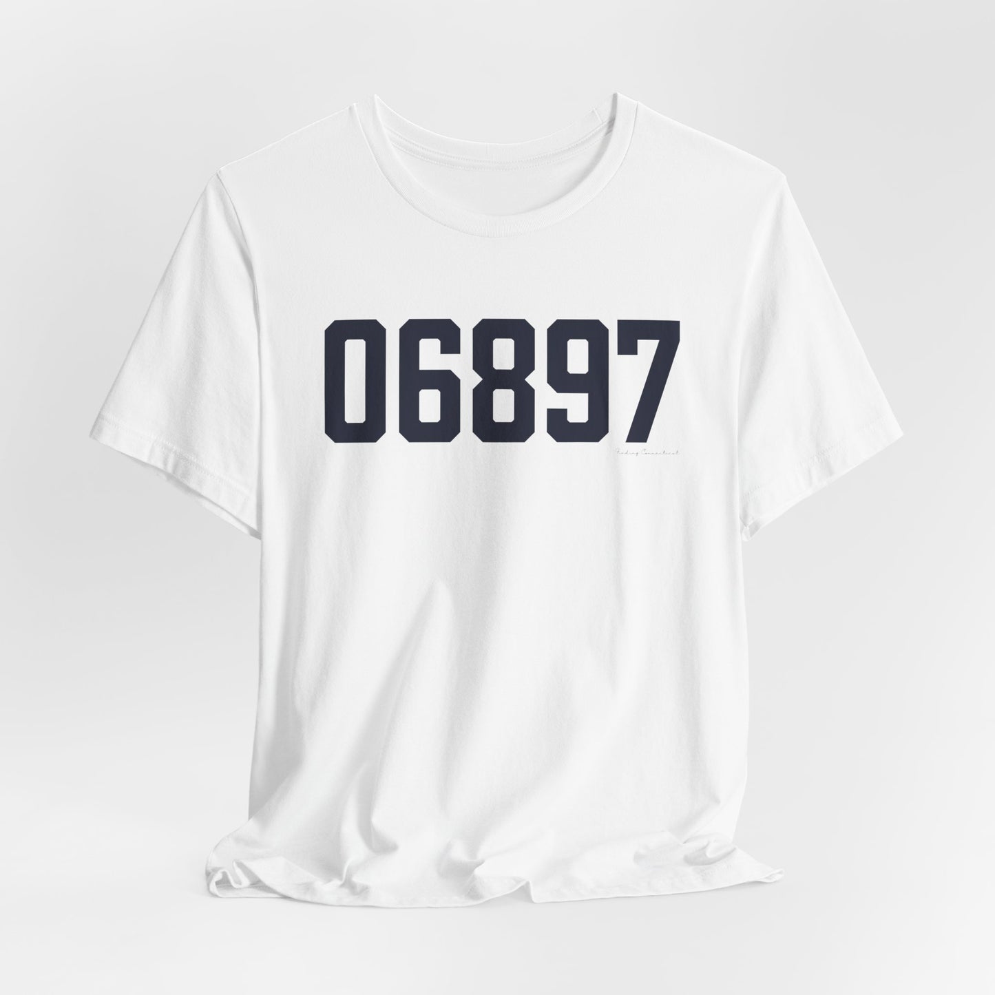 06897 Wilton Connecticut Zip Code Unisex Jersey Short Sleeve T-Shirt