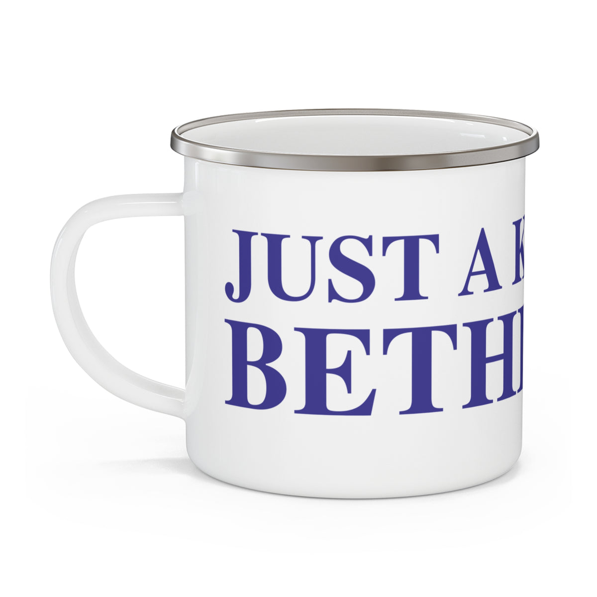 Just a kid from Bethlehem Enamel Camping Mug