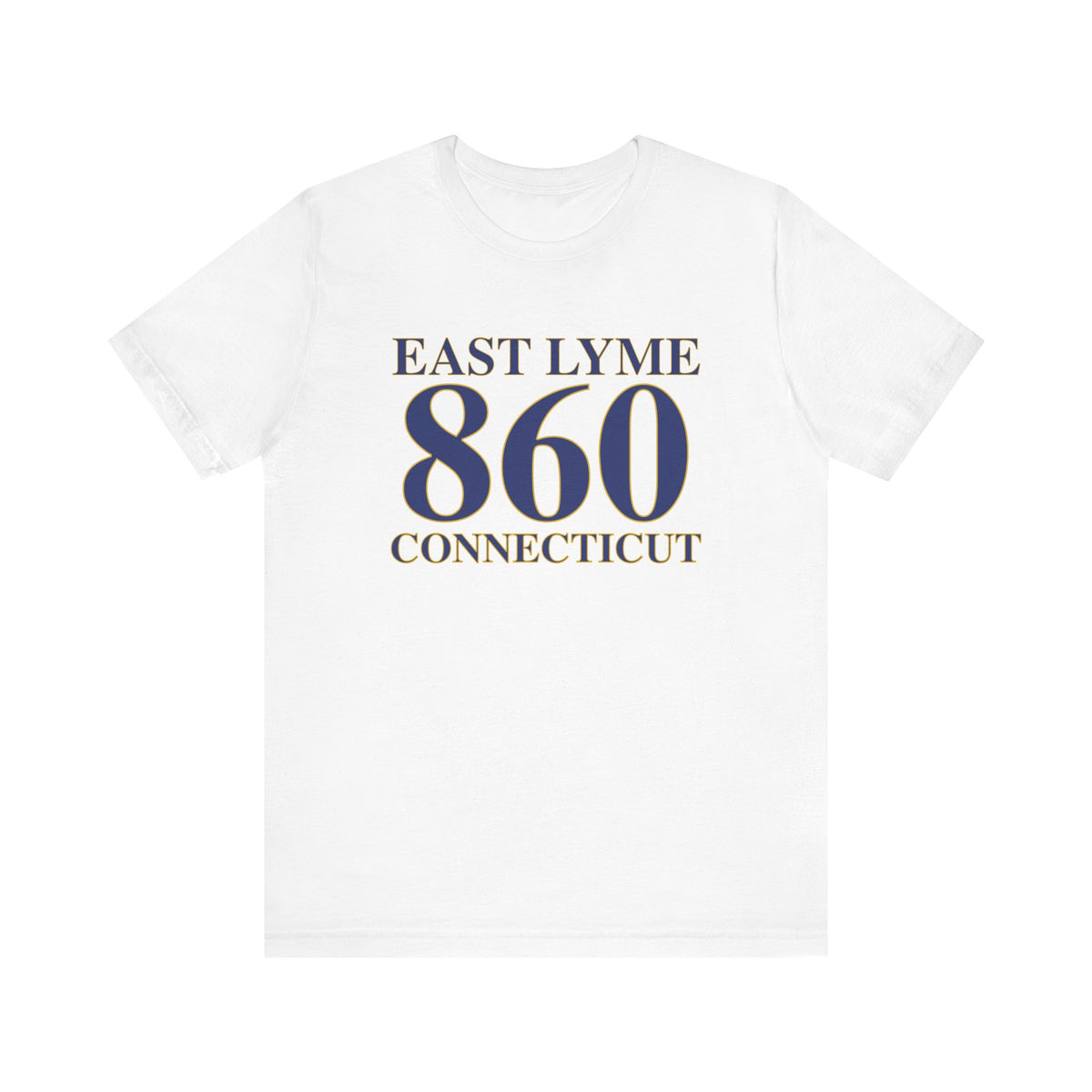 East Lyme 860 Connecticut Unisex Jersey Short Sleeve T-Shirt
