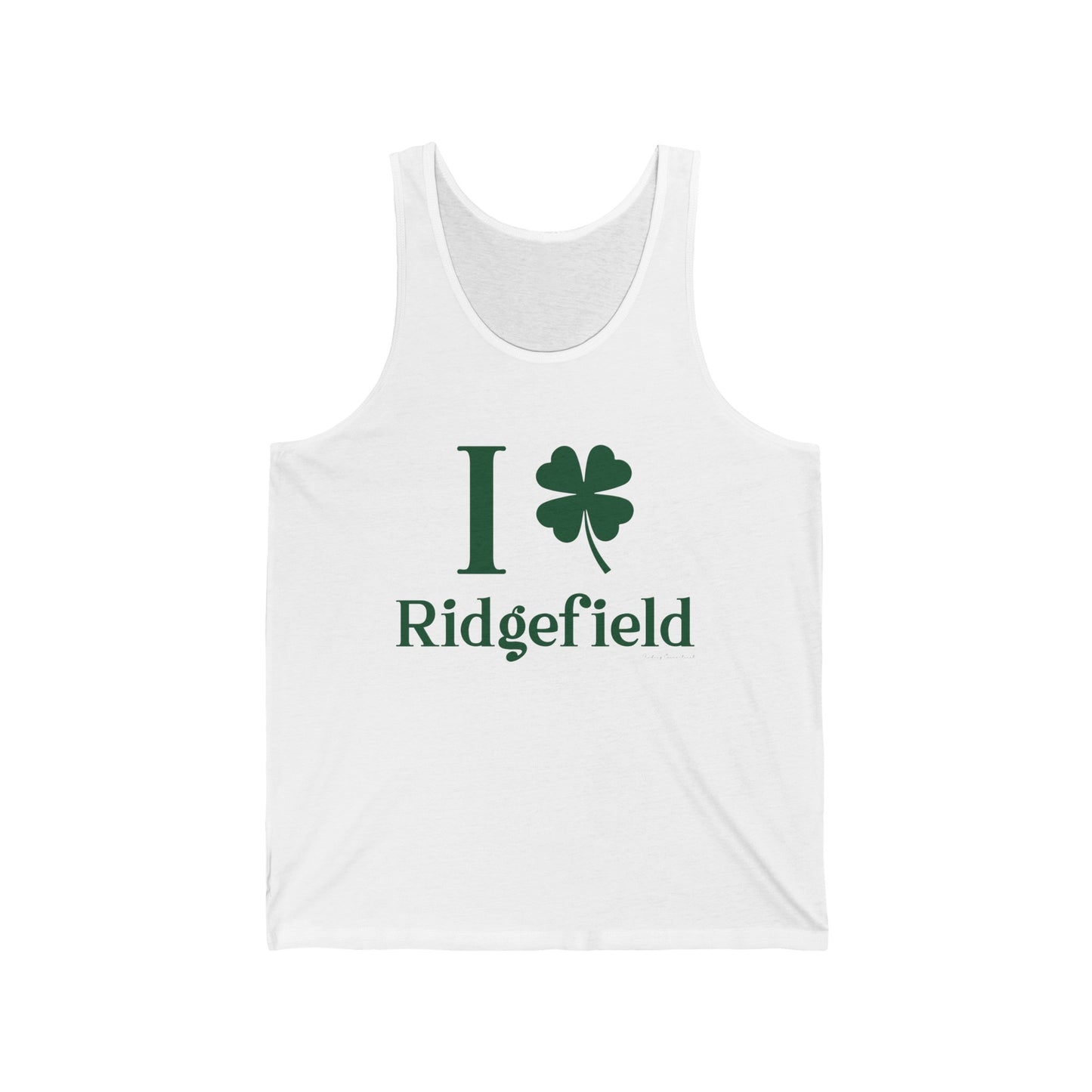 I Clover Ridgefield (Green) Unisex Jersey Tank