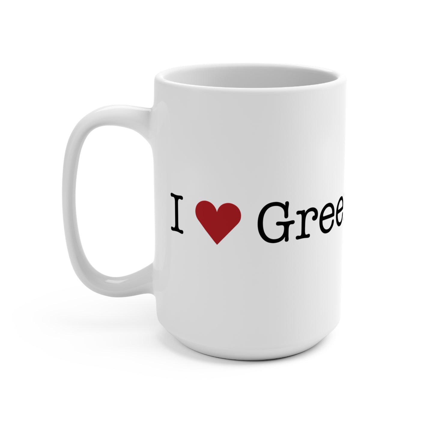 I Heart Greenfield Hill. Mug 15oz