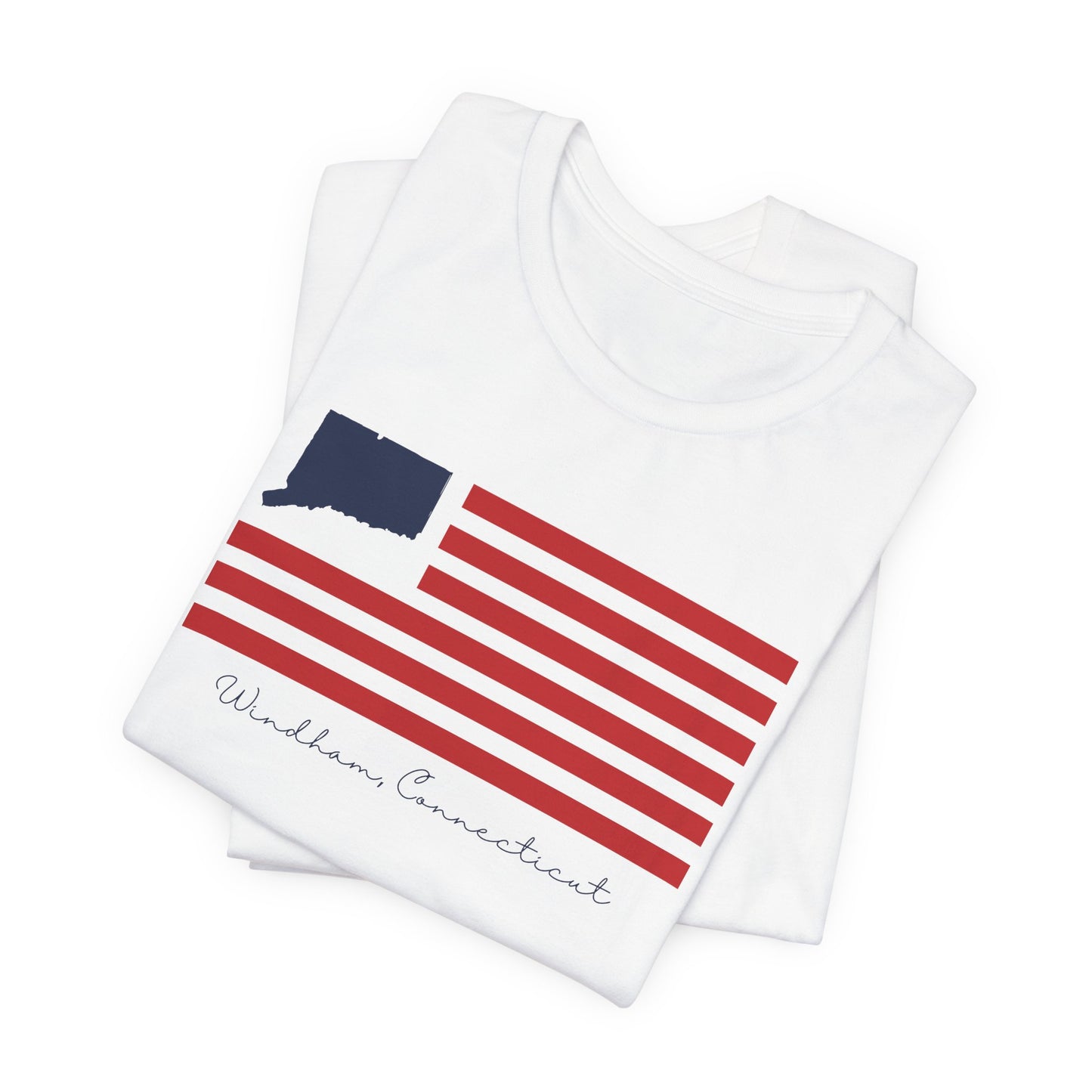 Windham Connecticut Flag Unisex Jersey Short Sleeve T-Shirt