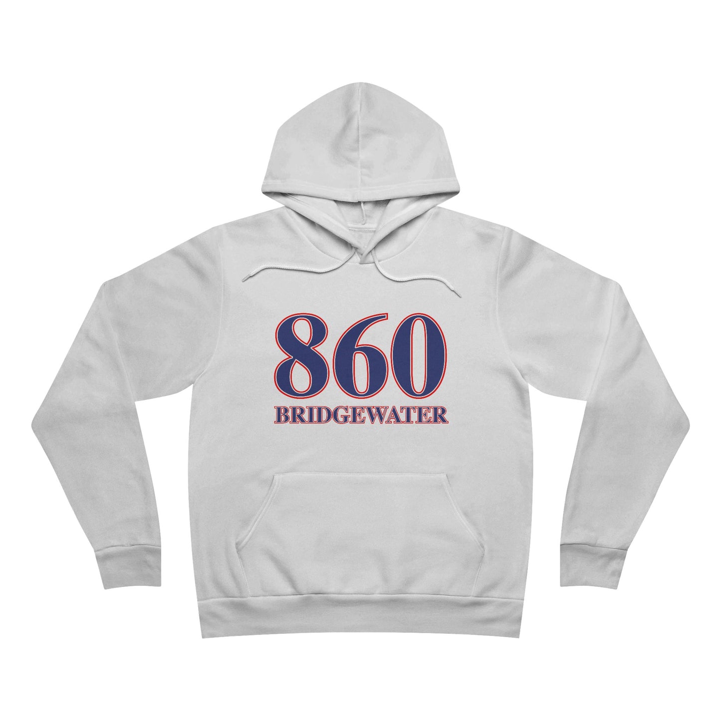 860 Bridgewater Red White & Blue Unisex Sponge Fleece Pullover Hoodie