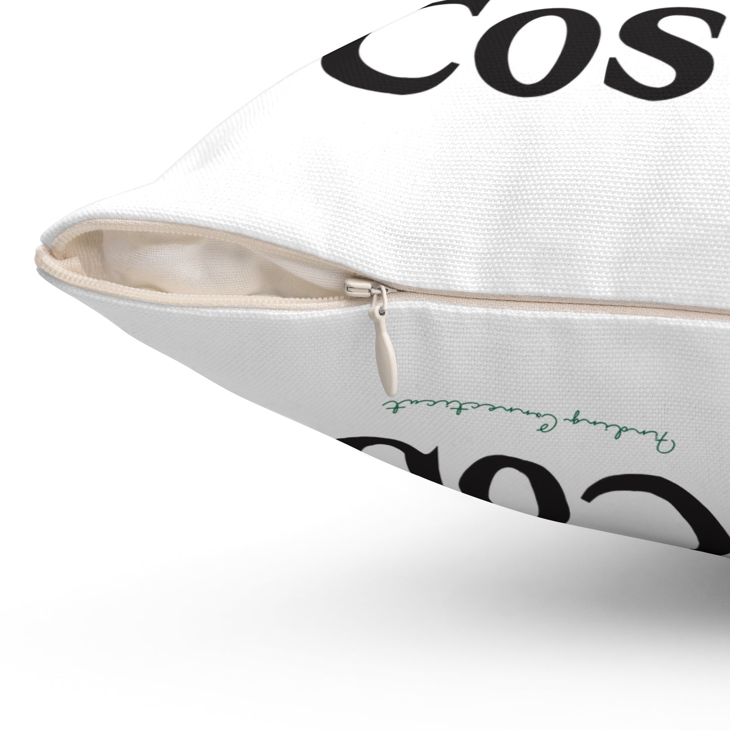 I Clover Cos Cob Spun Polyester Square Pillow