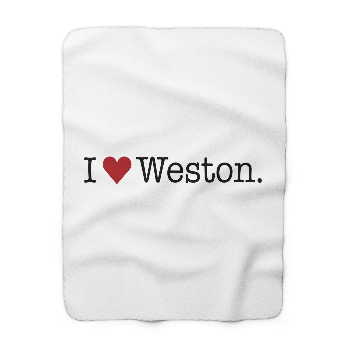 I Heart Weston. Sherpa Fleece Blanket