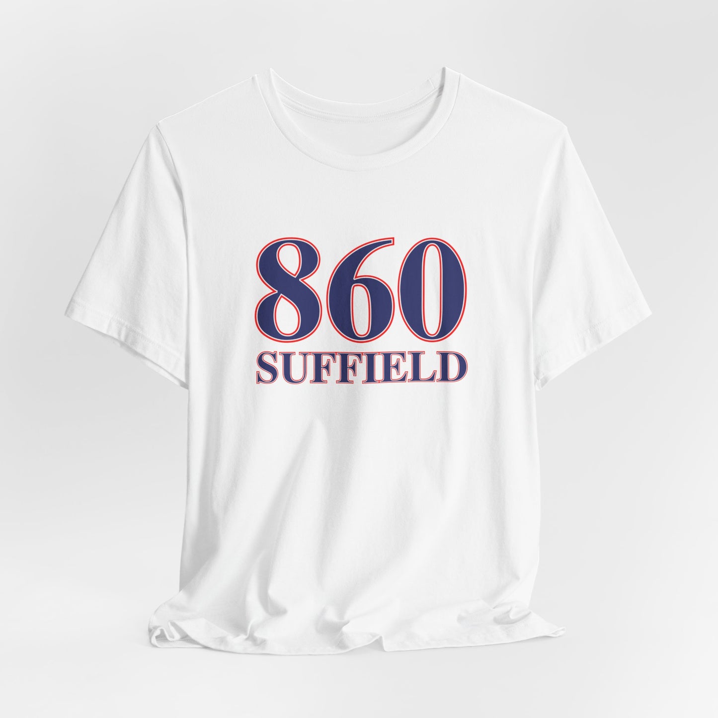 860 Suffield Red White & Blue Unisex Jersey Short Sleeve T-Shirt