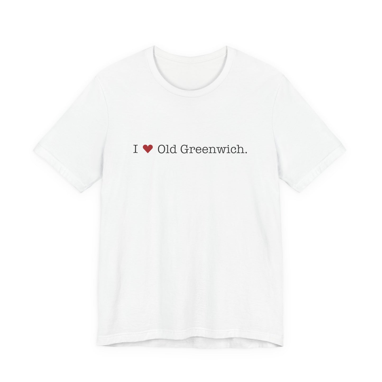 I Heart Old Greenwich. Unisex Jersey Short Sleeve T-Shirt