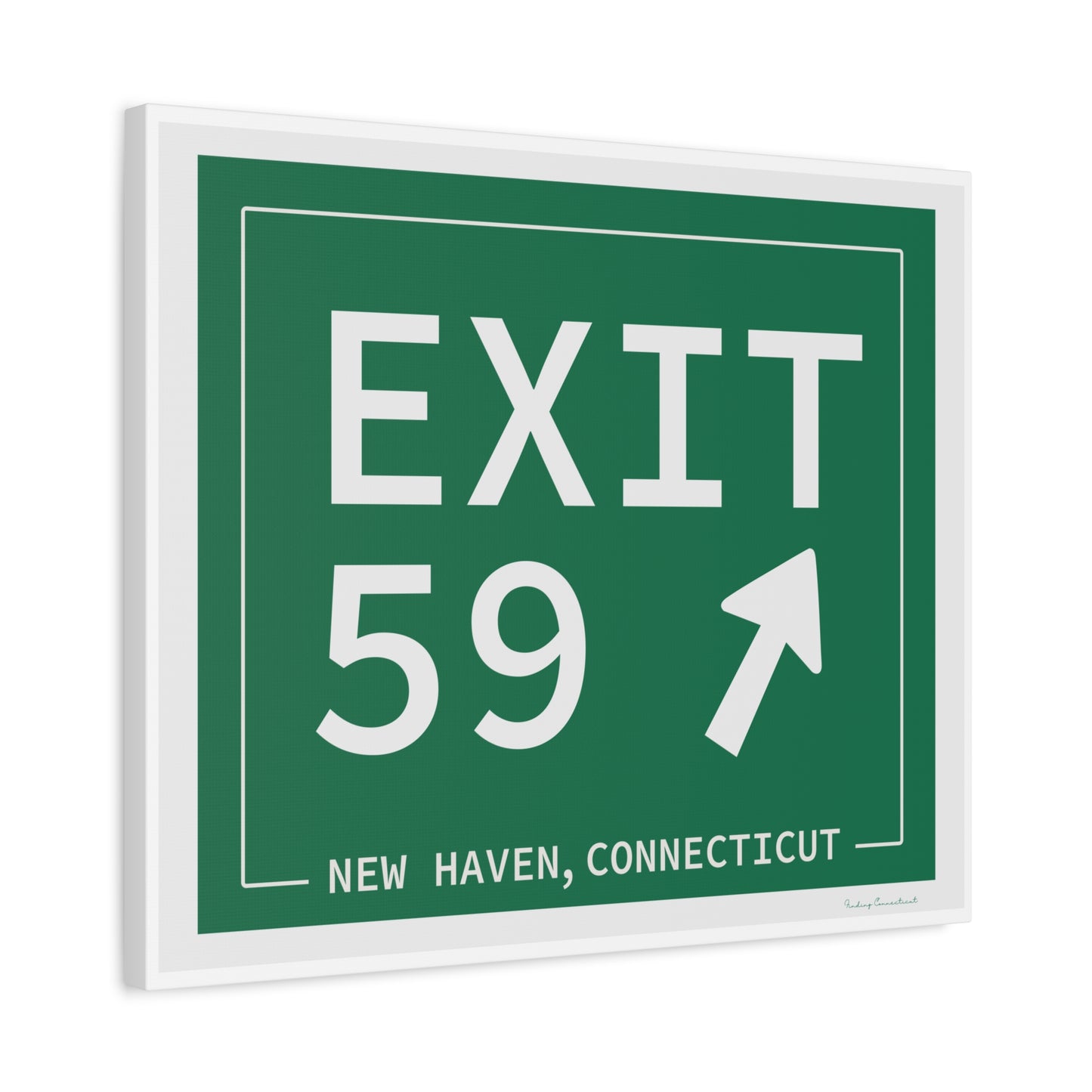 Vintage Exit 59 WCP Sign Matte Canvas, Stretched, 1.25"