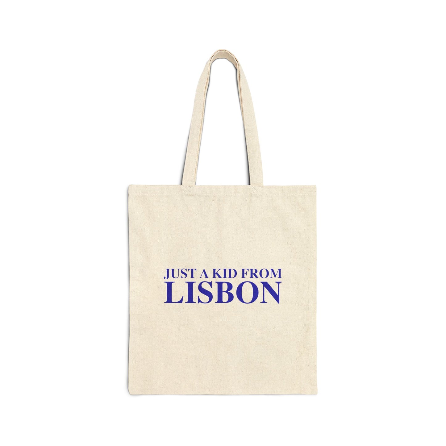 Just a kid from Lisbon Cotton Canvas Tote Bag