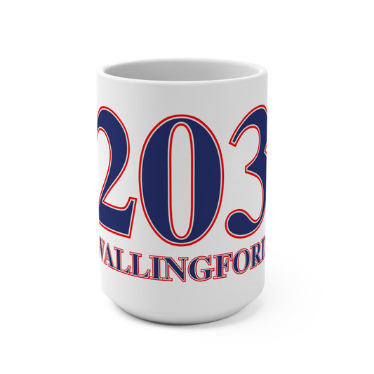 203 Wallingford Red White & Blue Mug 15oz