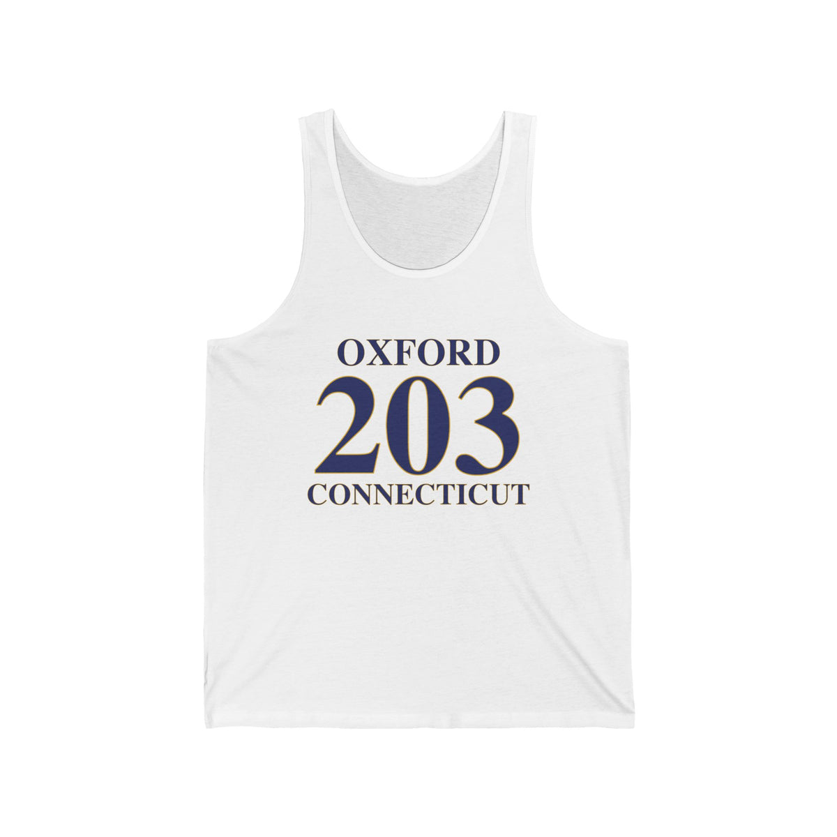 Oxford 203 Connecticut Unisex Jersey Tank Top