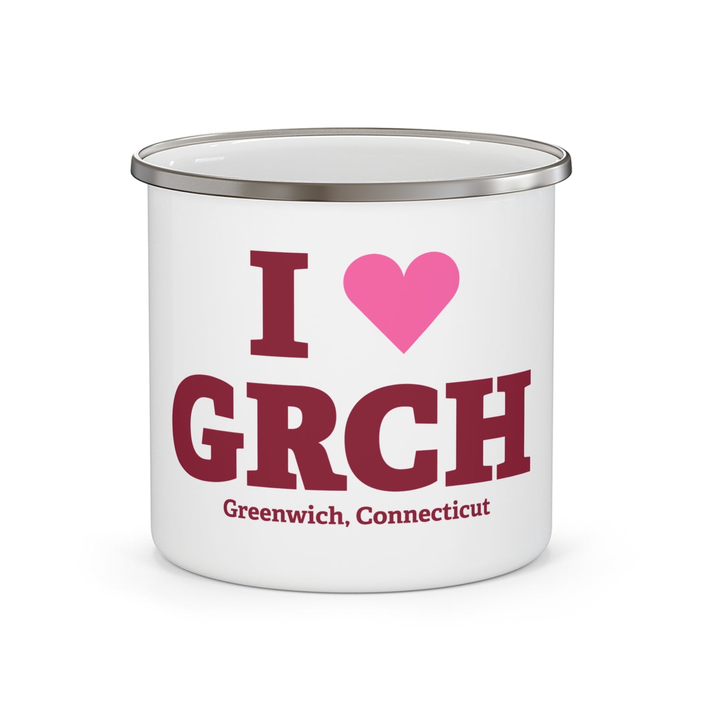 I Heart GRCH Enamel Camping Mug