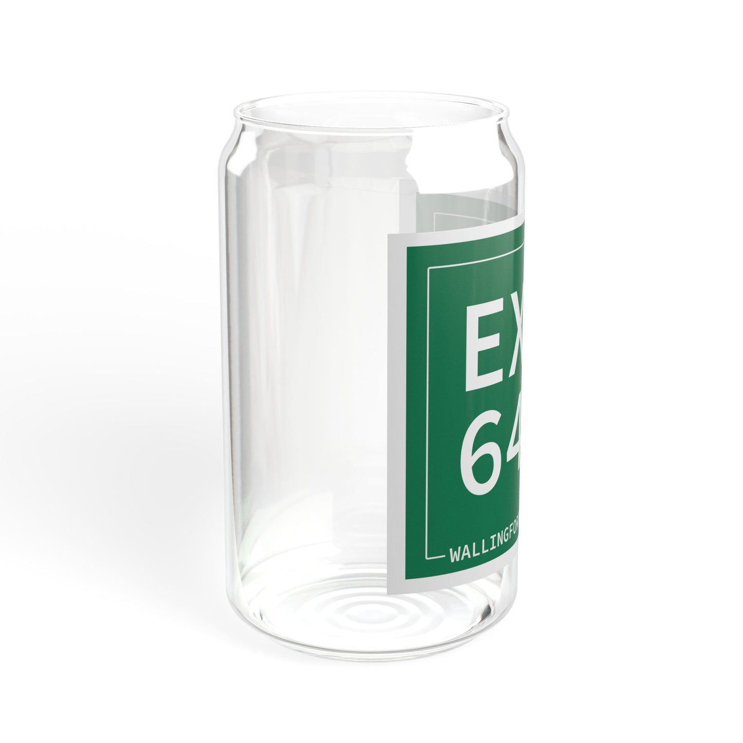 Vintage Exit 64 WCP Sign Sipper Glass, 16oz