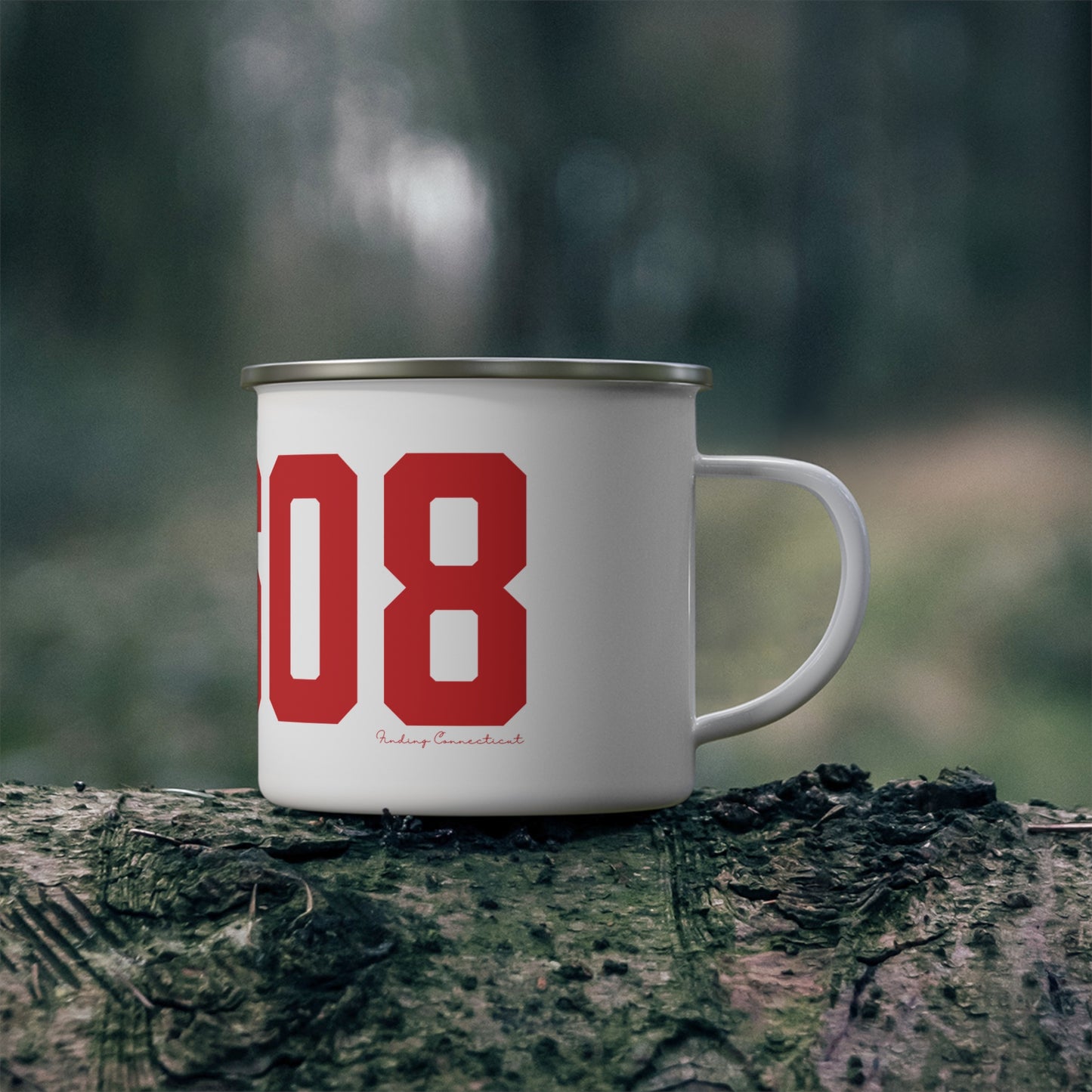 06608 Bridgeport Connecticut Zip Code Enamel Camping Mug