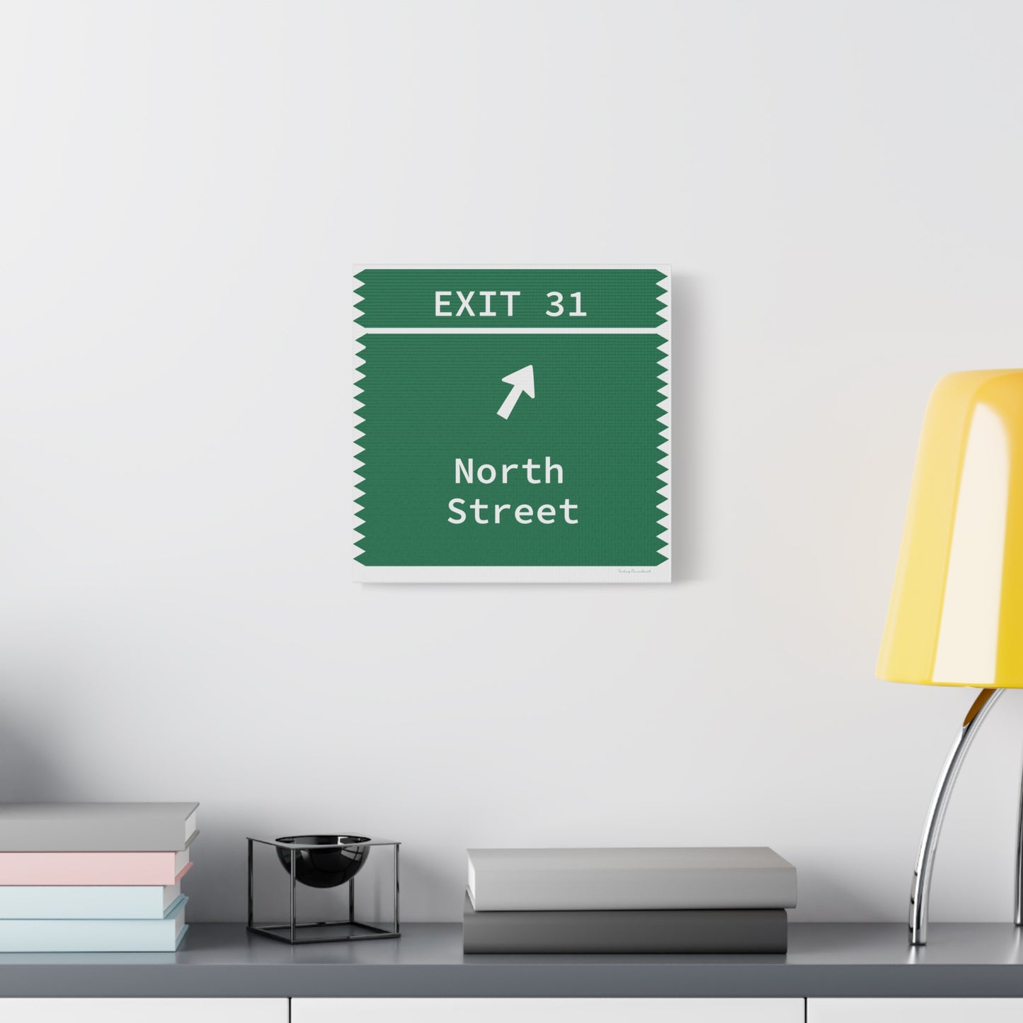 Vintage Merritt Parkway Exit 31 Sign Matte Canvas, Stretched, 1.25"
