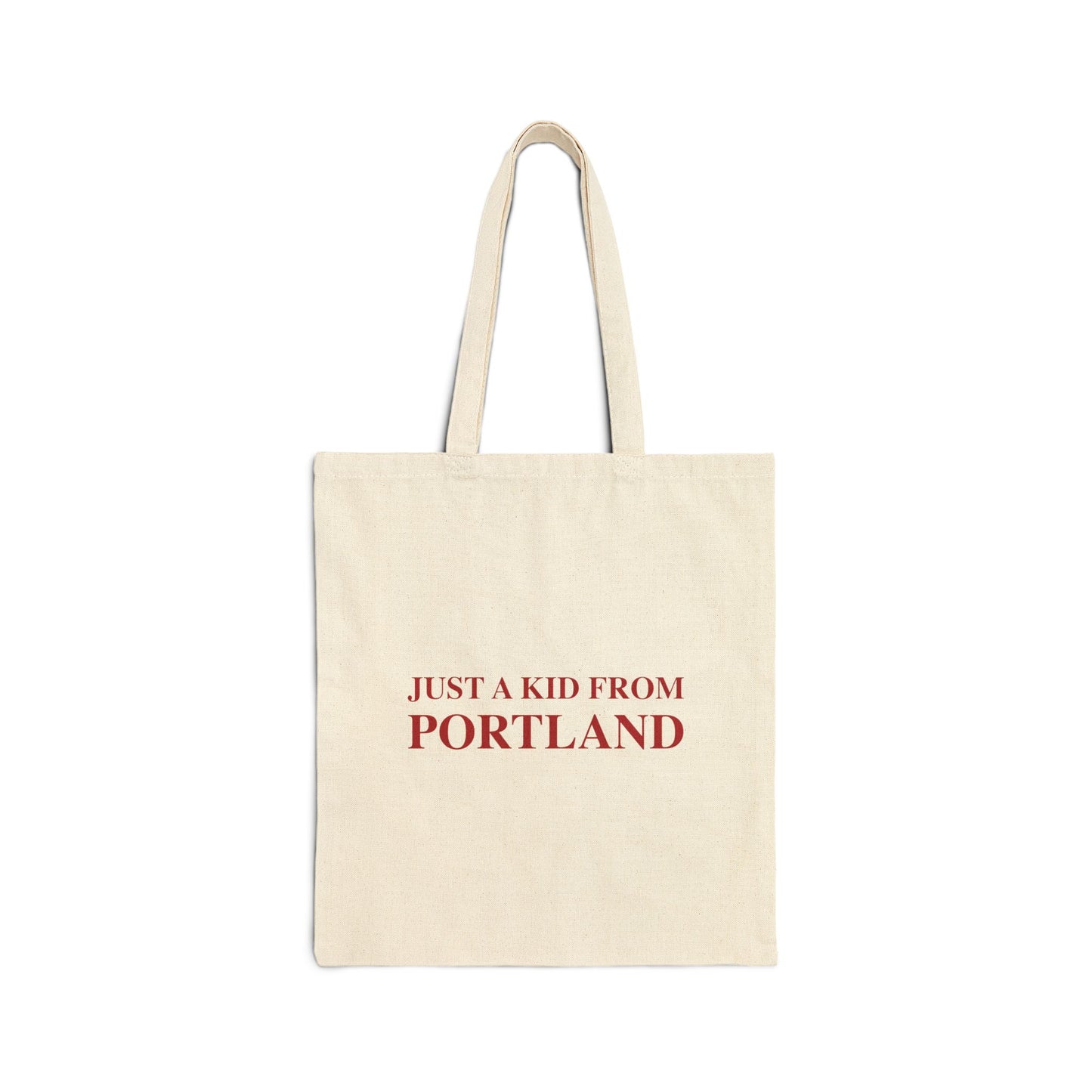 Just a kid from Portland Cotton Canvas Tote Bag