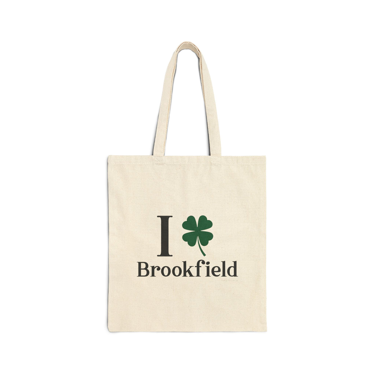 I Clover Brookfield Cotton Canvas Tote Bag