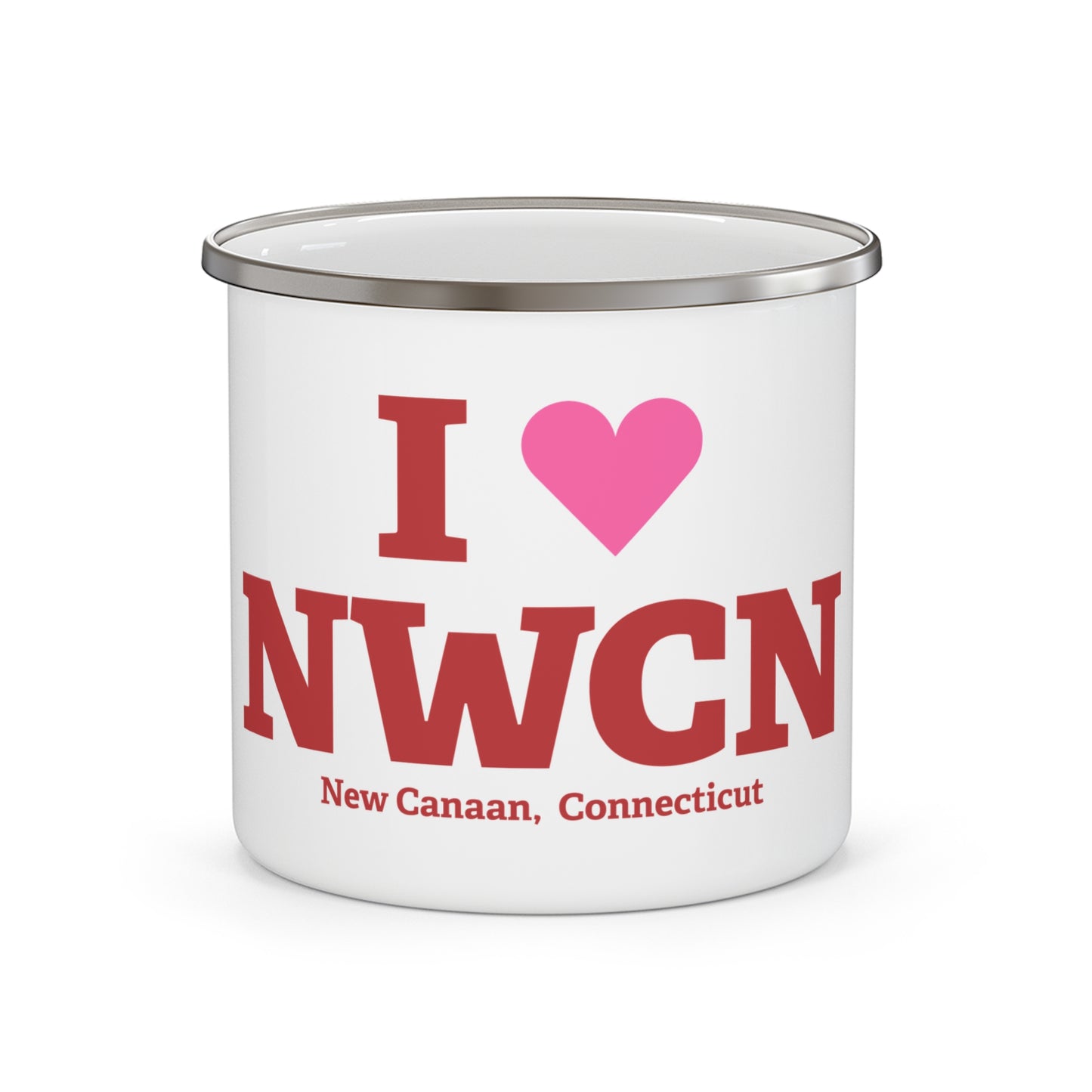 I Heart NWCN Enamel Camping Mug