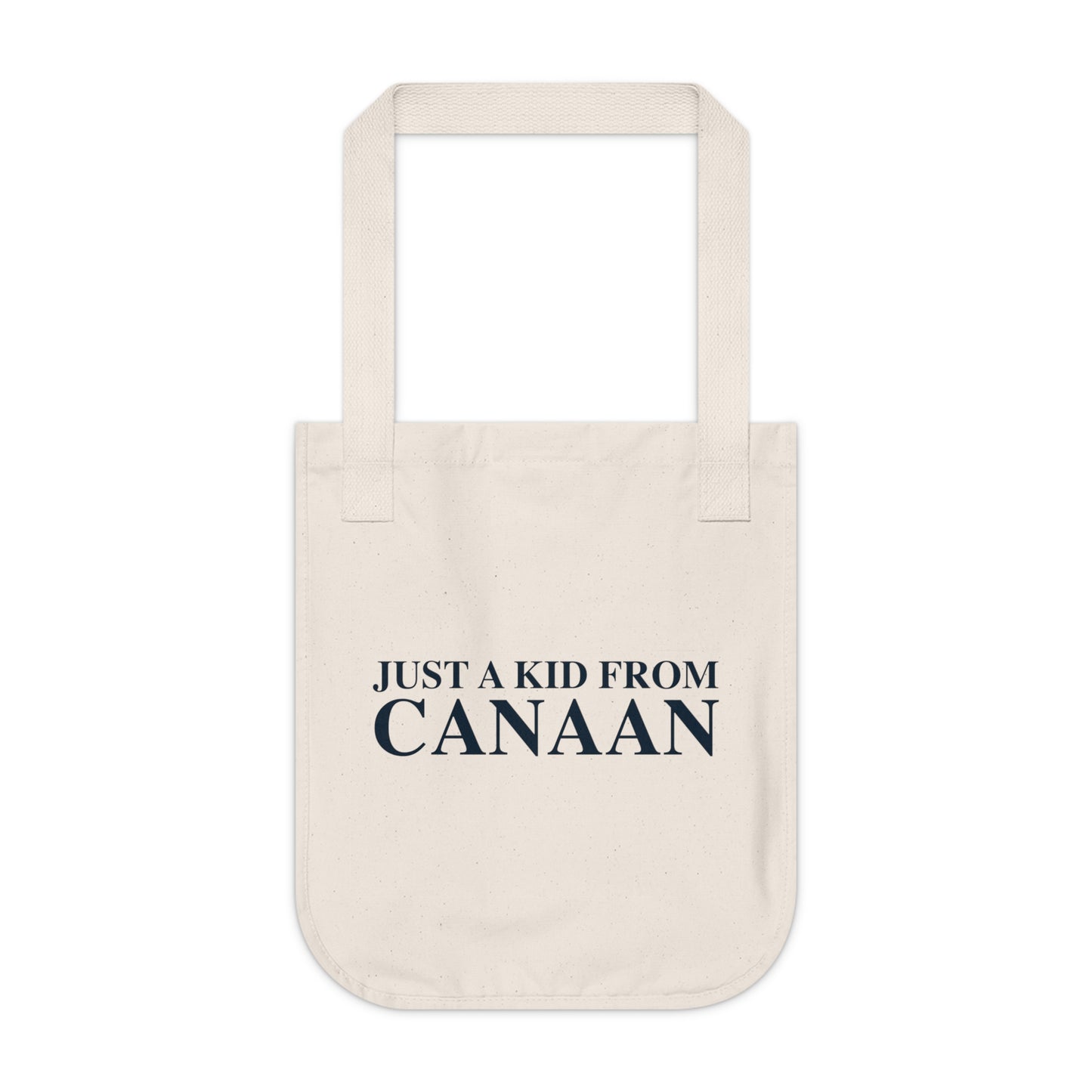 Just a kid from Canaan Organic Canvas Tote Bag