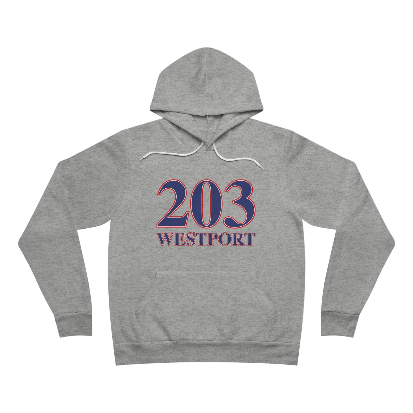 203 Westport Red White & Blue Unisex Sponge Fleece Pullover Hoodie