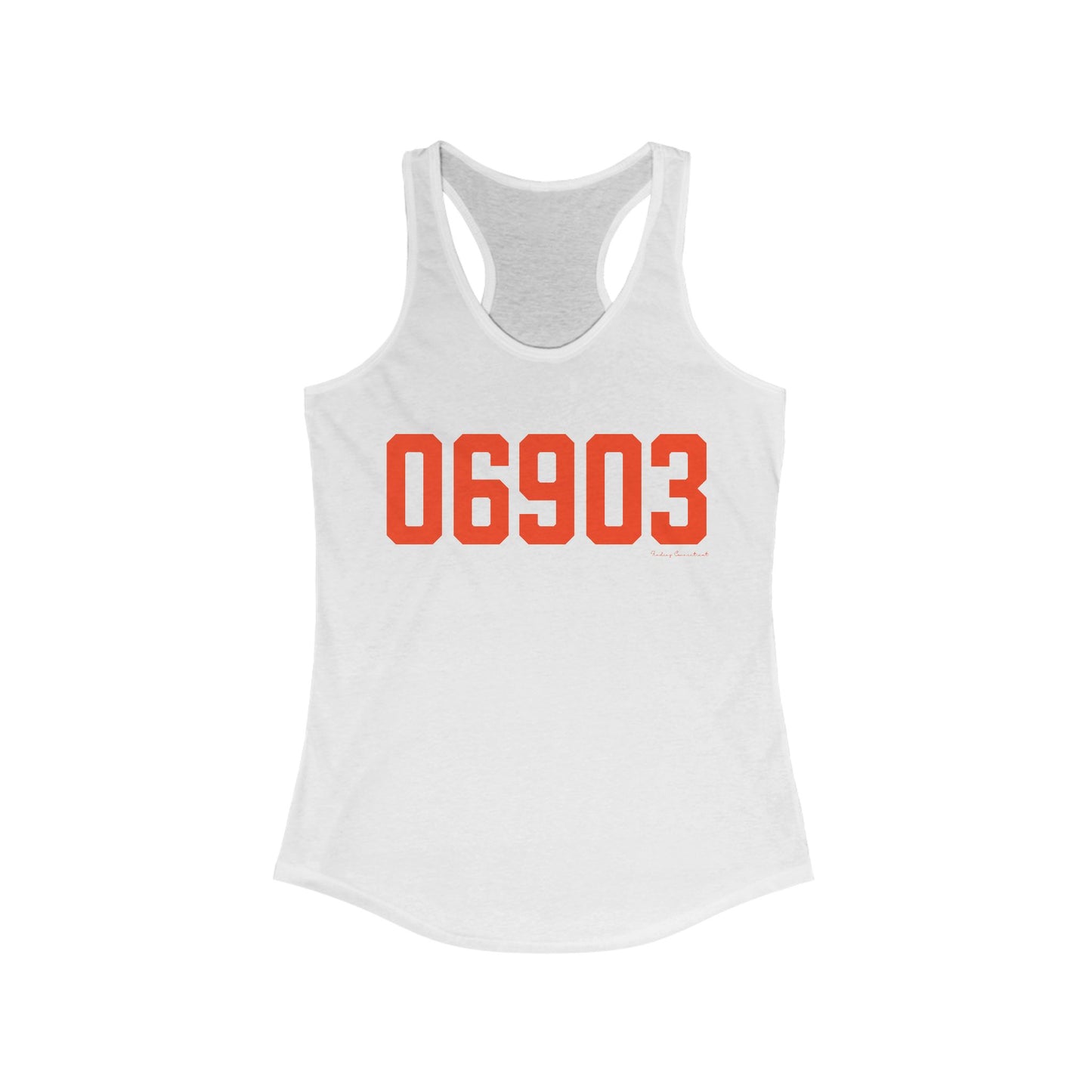 06903 Stamford Connecticut Zip Code Women's Ideal Racerback Tank Top