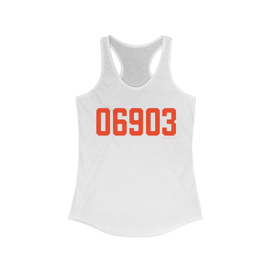 06903 Stamford Connecticut Zip Code Women's Ideal Racerback Tank Top