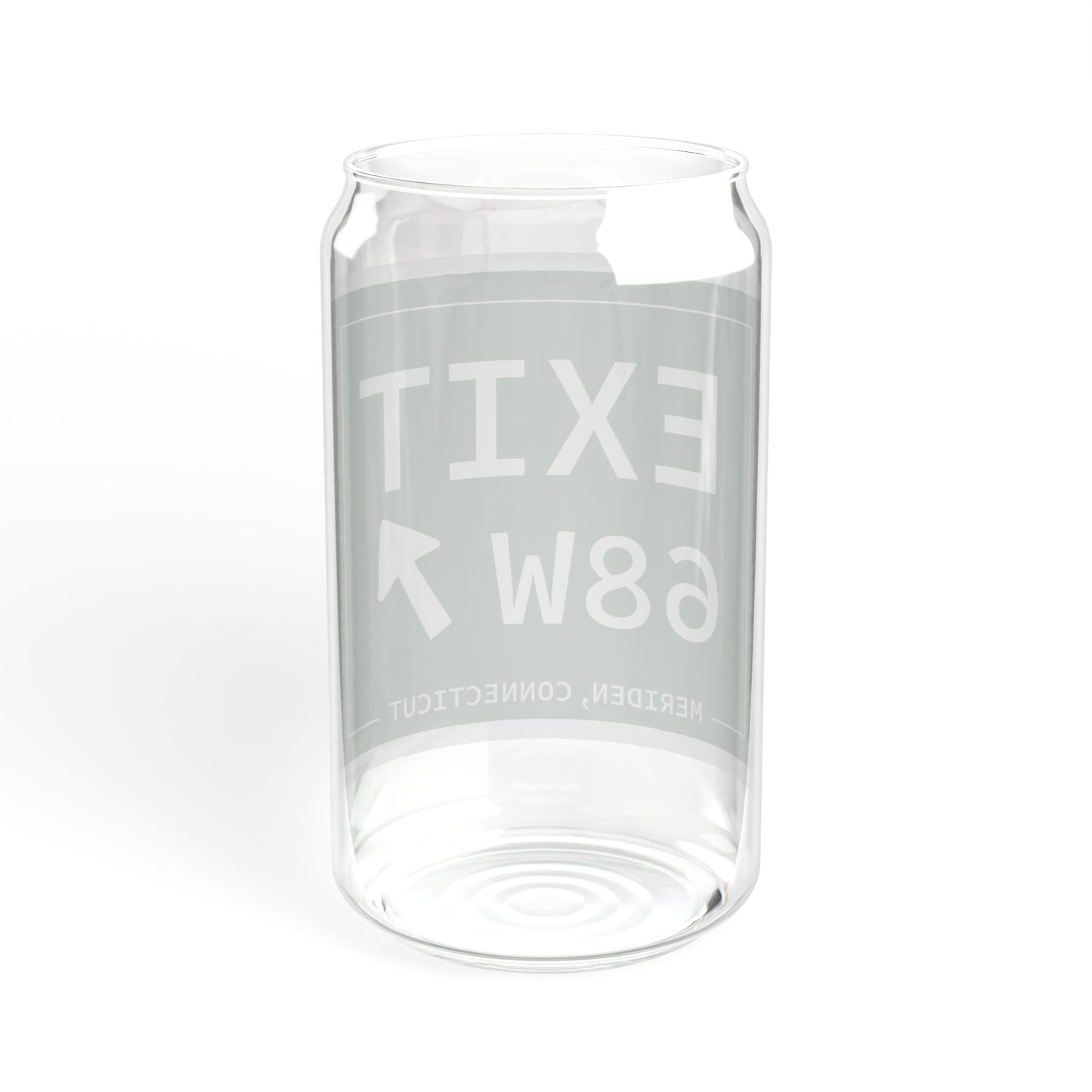 Vintage Exit 68W WCP Sign Sipper Glass, 16oz