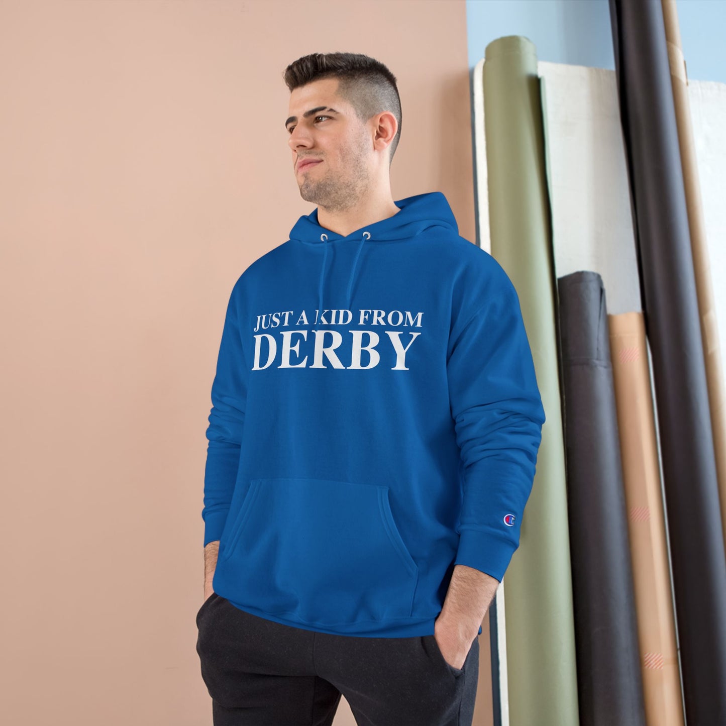 Just a kid from Derby Champion Hoodie
